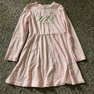 Pink & White Striped Dress Princess Crown